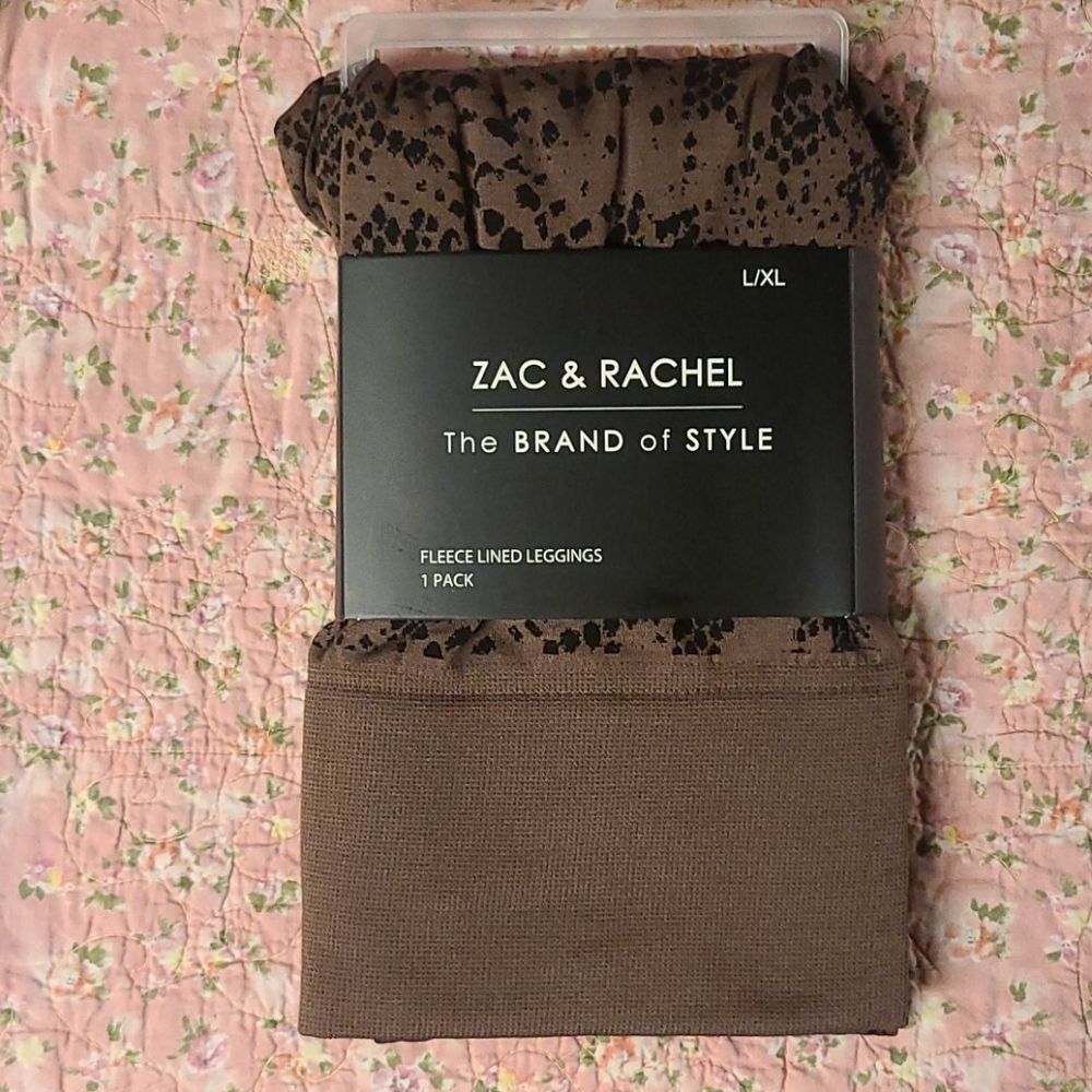 Zac & Rachel Fleece Lined Leggings L/XL